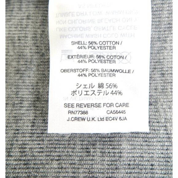 NEW! J. Crew Belted Sweatshirt Blazer Jacket Gray Style H0715 SZ S - Picture 10 of 10